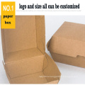 Disposable Packaging Kraft fast food Takeaway Paper Box
